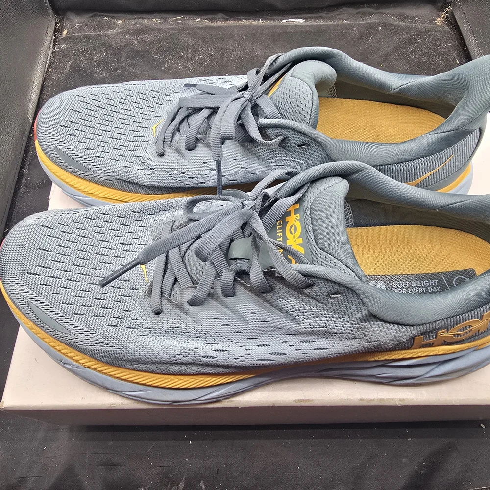 Hoka Blue and Yellow‎ Running Shoes